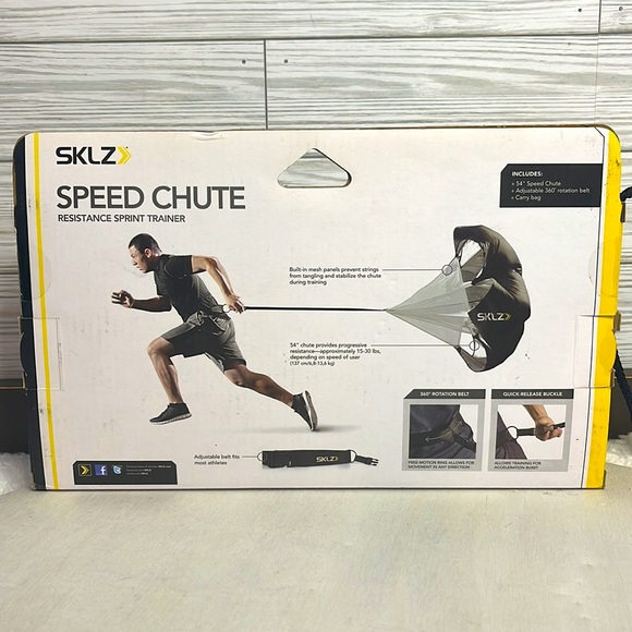 SKLZ Speed Chute Resistance Sprint Trainer 54” - Picture 3 of 9